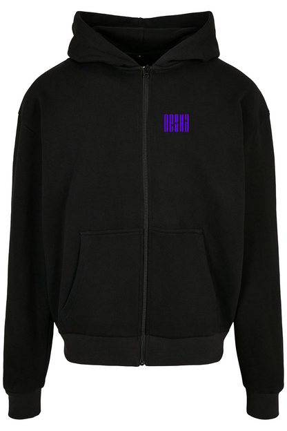 Zip Hoodie, Anime, HxH, Berlin, Zipper, Streetwear, Fashion, Hype, Oversize, Beige, Manga, Inspired, Purple