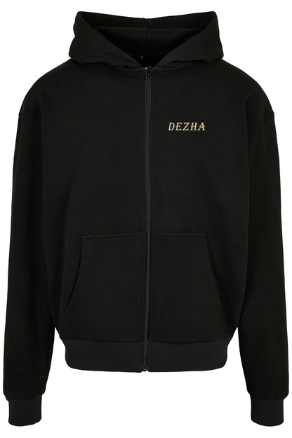 DEZHA BILLUMINATI T-Shirt mit umgekehrter Gesellschaftspyramide und „Make Money, Not Problems“ Statement-Design.