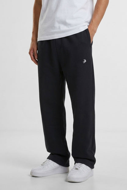 DEZHA DH LUNOX STREET PANTS in Black -  Premium Loose Fit Jogger mit gesticktem DH Lunox Logo und 330 GSM.
