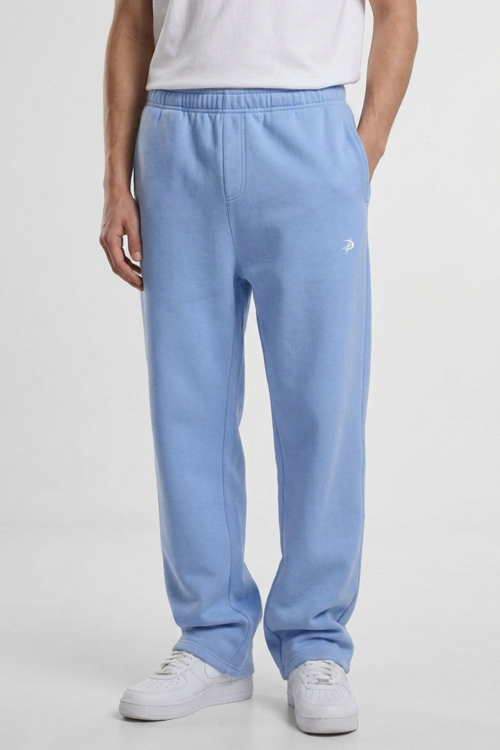 DEZHA DH LUNOX STREET PANTS in Blue -  Premium Loose Fit Jogger mit gesticktem DH Lunox Logo und 330 GSM.