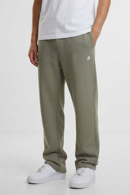 DEZHA DH LUNOX STREET PANTS in Olive -  Premium Loose Fit Jogger mit gesticktem DH Lunox Logo und 330 GSM.